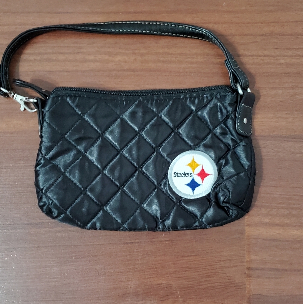 Profanity By Little Earth Black Quilted Steeler Women's Wristle